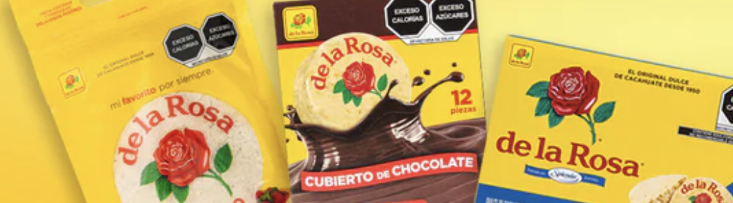 Productos de la Rosa: mazapán de maní y Pulparindo distribuidos en Chile por COINSA